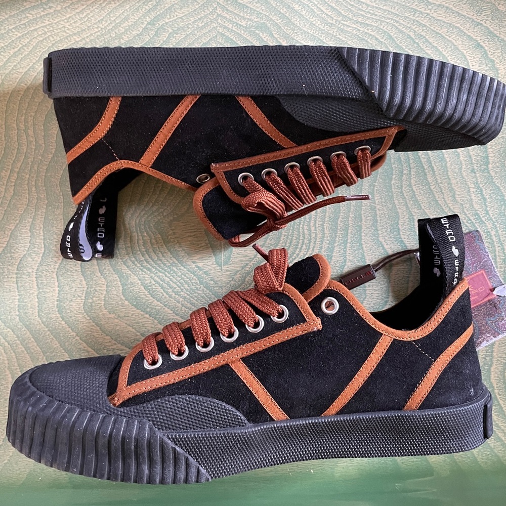 Etro | Scarpa Donna Stringata Suede Low-Top Sneakers / Trainers, US 8.5 ♥ NWT